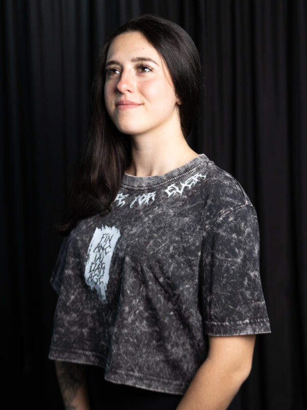 Croptop Ladies | dark grey