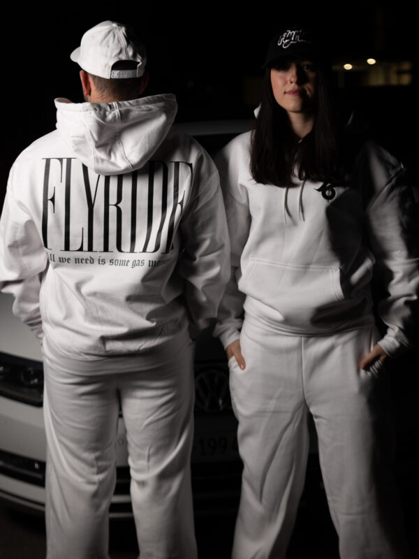 Gas Money Hoodie | white oversize