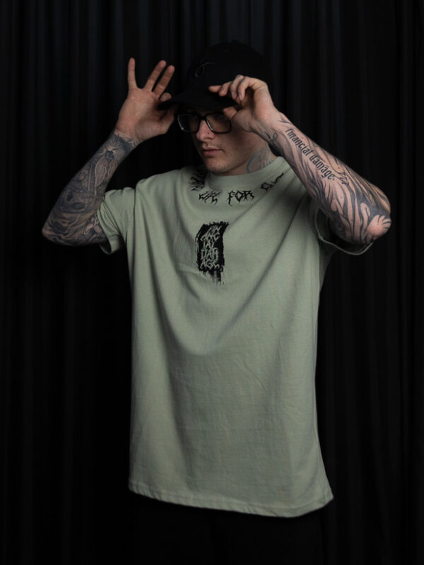 Static Life Shirt | green oversize