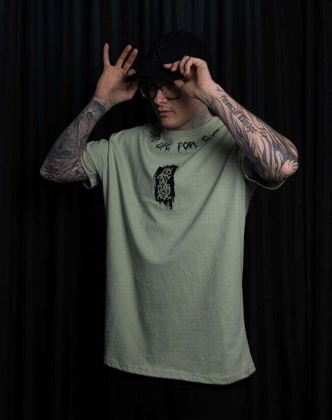 Static Life Shirt | green oversize