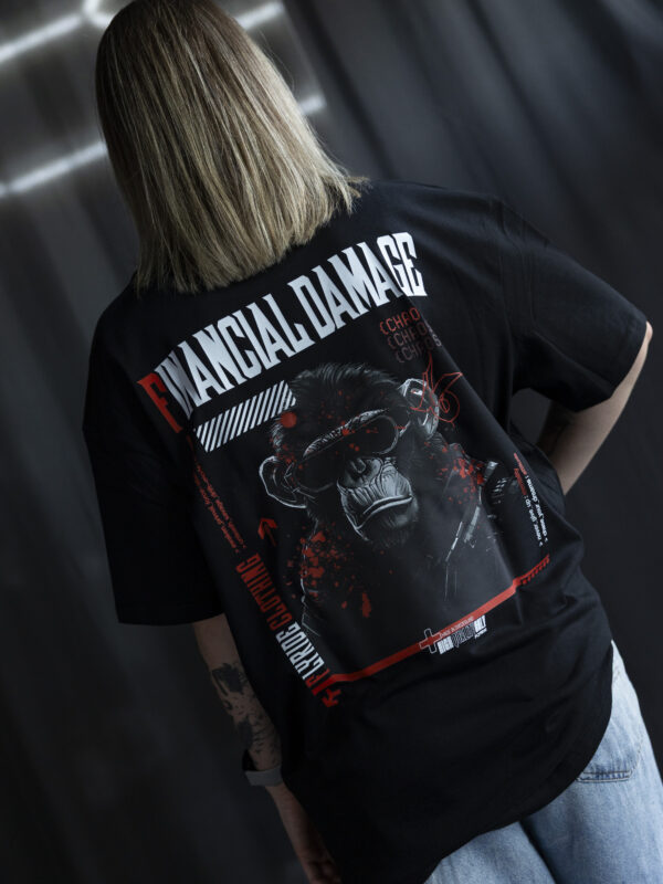 CHAOS APE SHIRT | Black Heavy Oversize T-Shirt