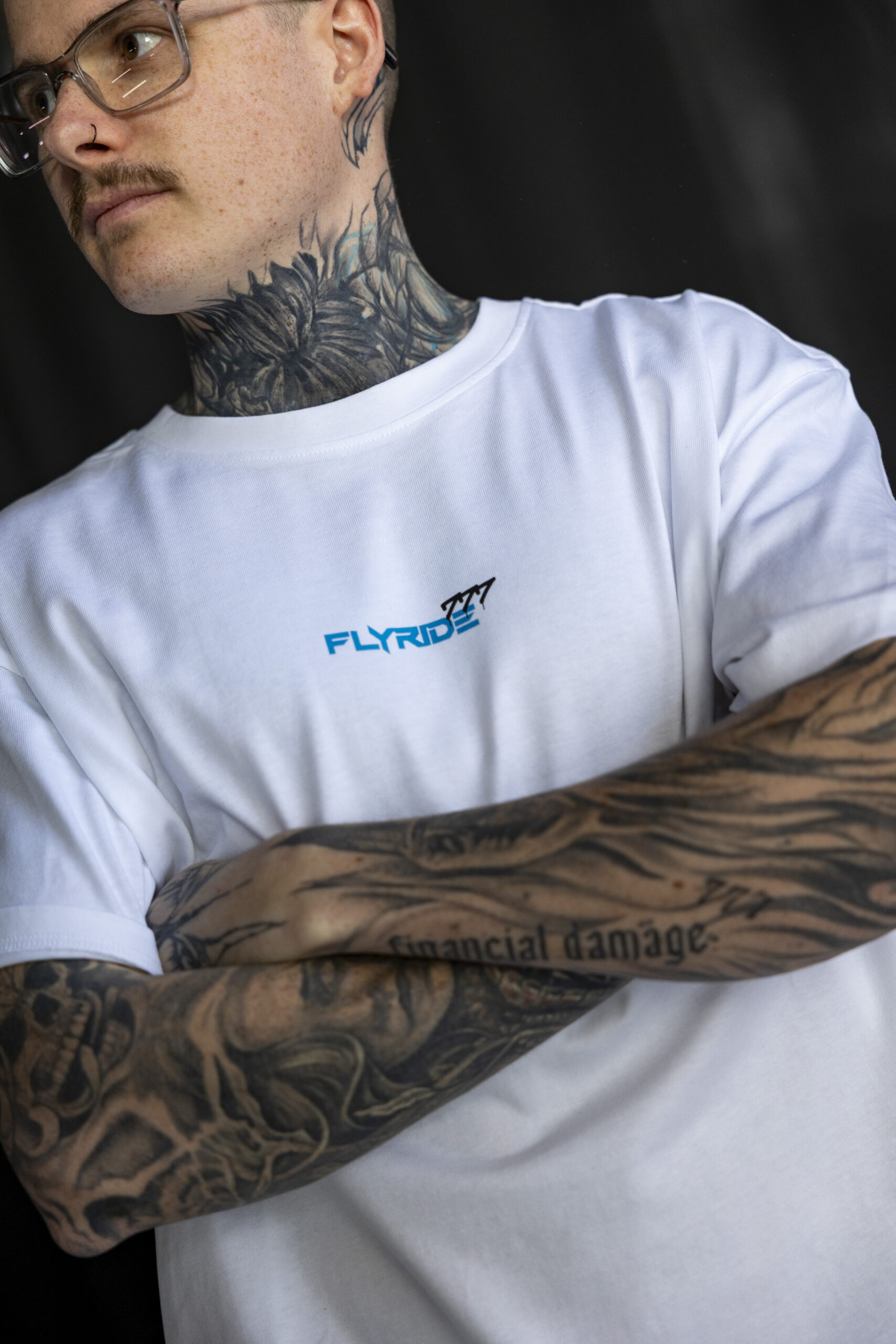BREAK THE RULES SHIRT | White Heavy Oversize T-Shirt - Image 2
