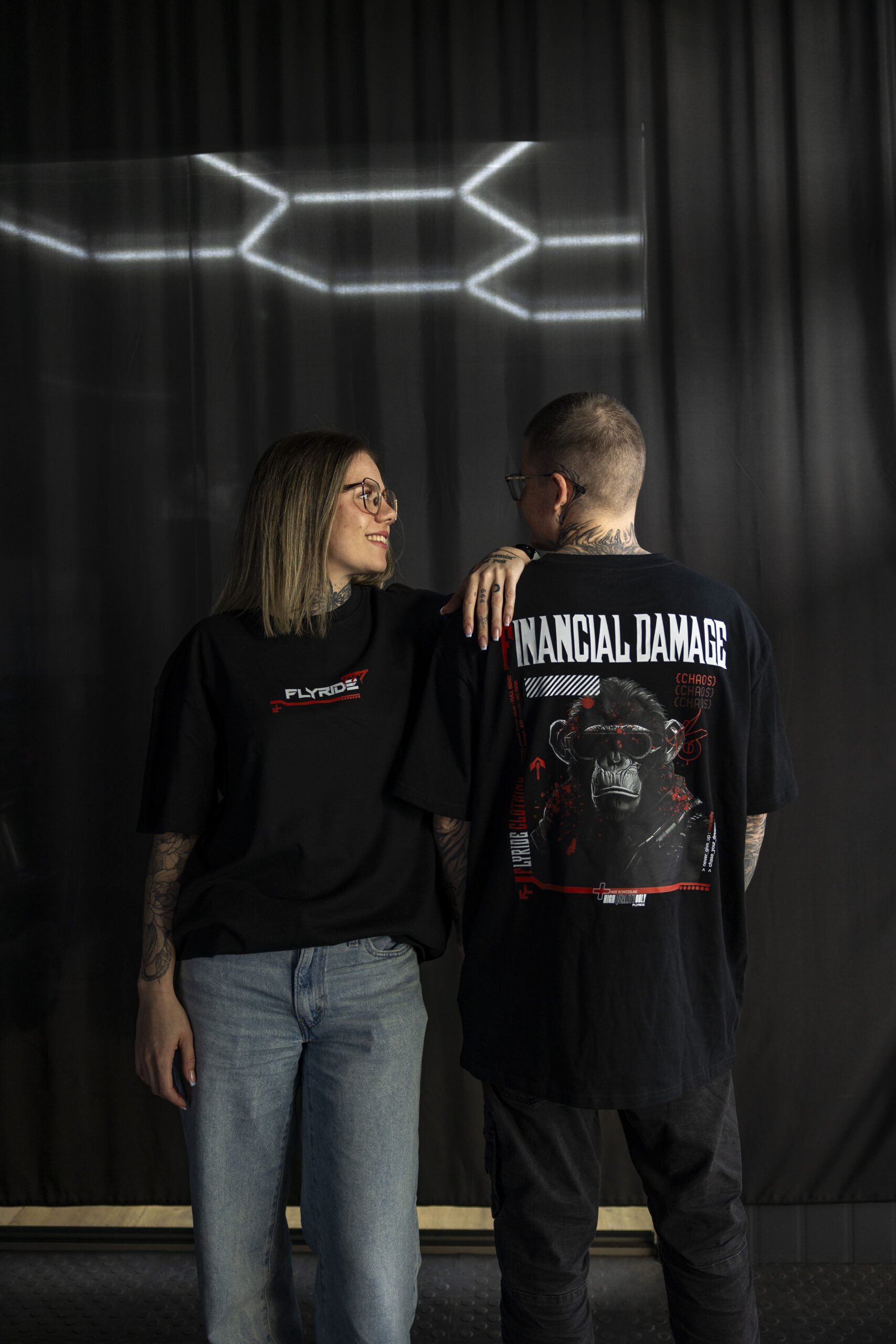 CHAOS APE SHIRT | Black Heavy Oversize T-Shirt - Image 3